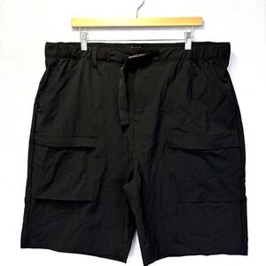 Canada WeatherGear Belted Ripstop Cargo Shorts Mens 2XL Lightweight Stretch